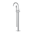 Star Mini Freestanding Bath Mixer With Hand Shower - chrome