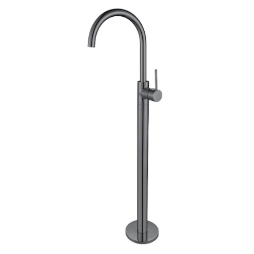 Star Mini Freestanding Bath Mixer - gun-metal