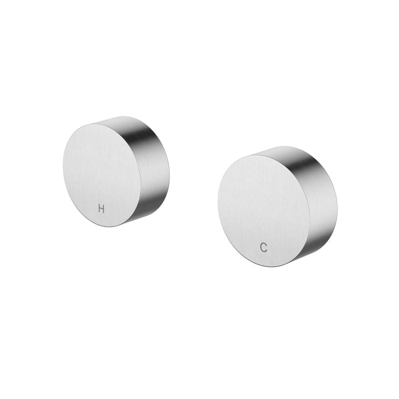 Star Mini Round Wall Top Assemblies - brushed-chrome