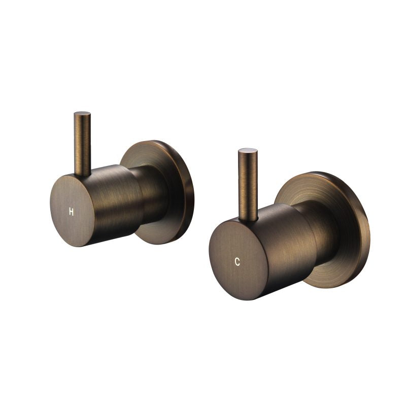Star Mini Wall Top Assemblies - antique-brass