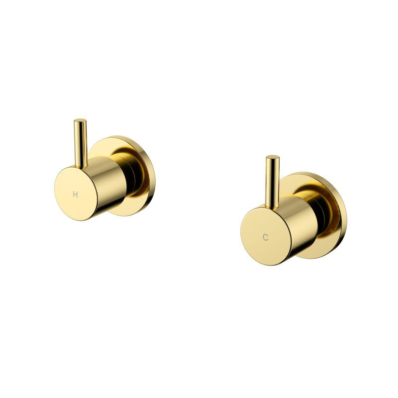 Star Mini Wall Top Assemblies - polished-brass