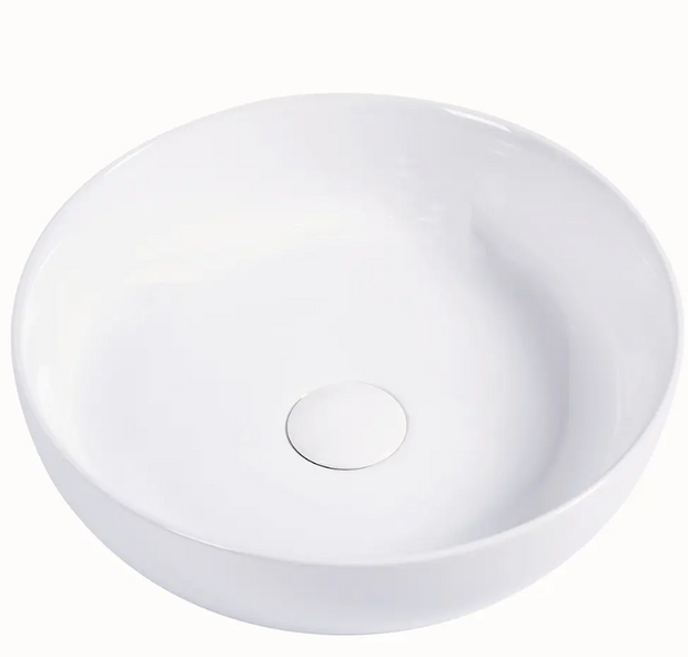 Bacino Counter Top Ceramic Basins in White Matt