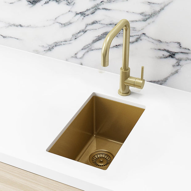 Lavello Bar Sink - Single Bowl 382 x 272 - Tiger Bronze