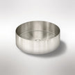 Lavello Round Steel Bathroom Basin 380 x 110 - PVD Brushed Nickel