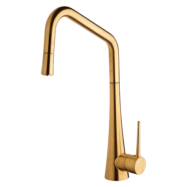 TINK-D Kitchen Mixer With Pull-Out in Brushed Gold