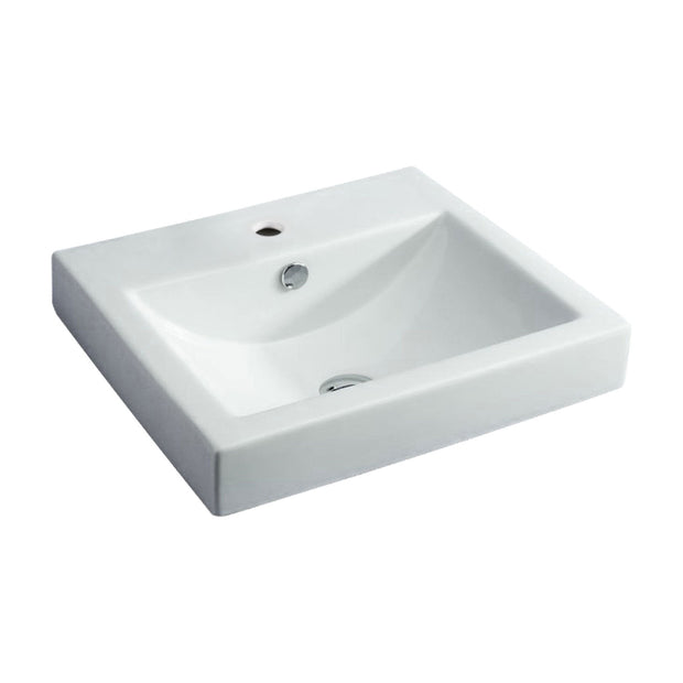Fienza Low Profile Semi-Inset Basin, Gloss White