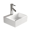 Modena Baby Above Counter Basin, Gloss White in Gloss White