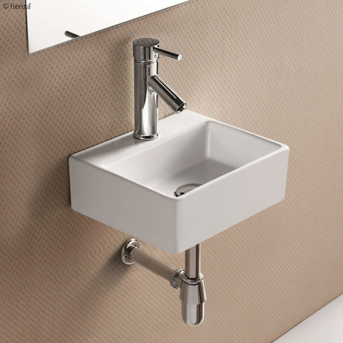 Modena Baby Above Counter Basin, Gloss White
