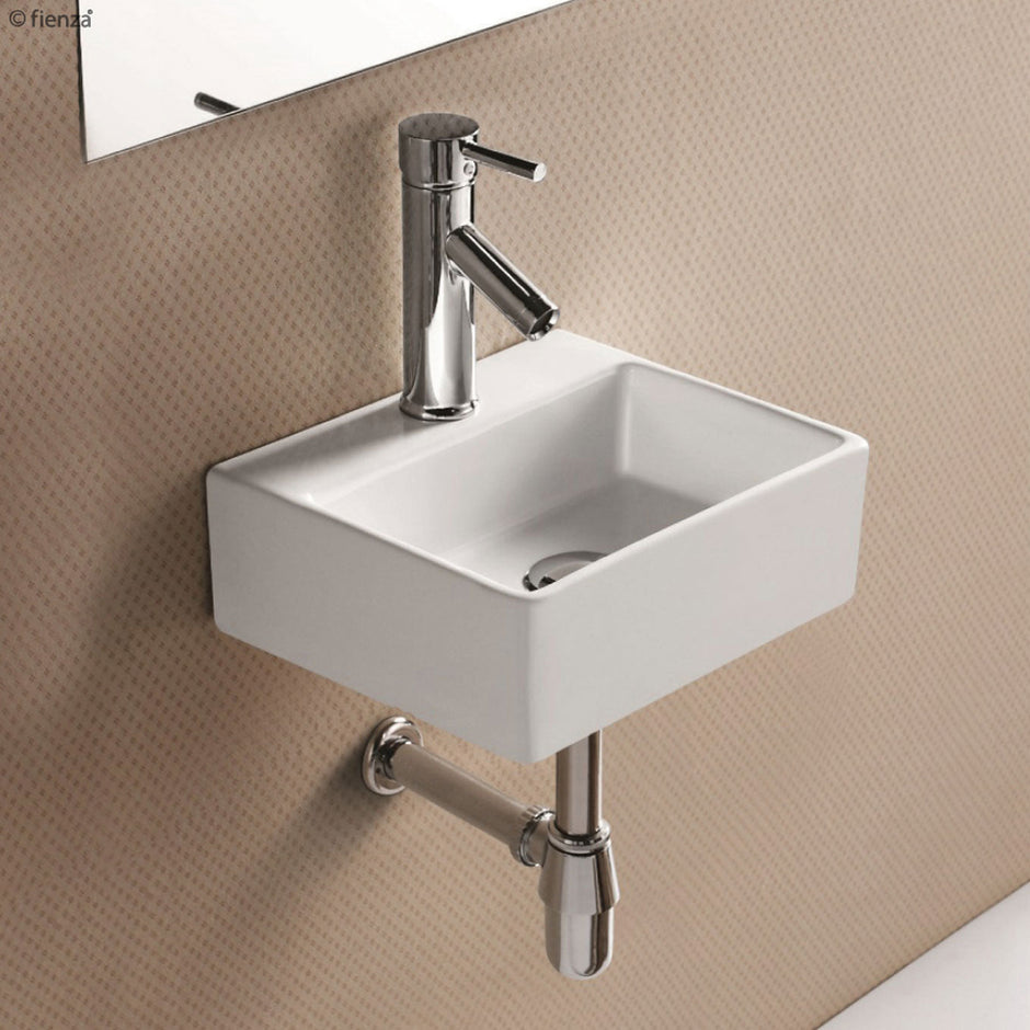 Modena Baby Above Counter Basin, Gloss White