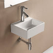 Modena Baby Above Counter Basin, Gloss White