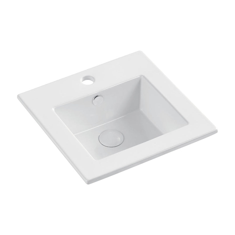 Fienza Allison Fully-Inset Basin, Gloss White
