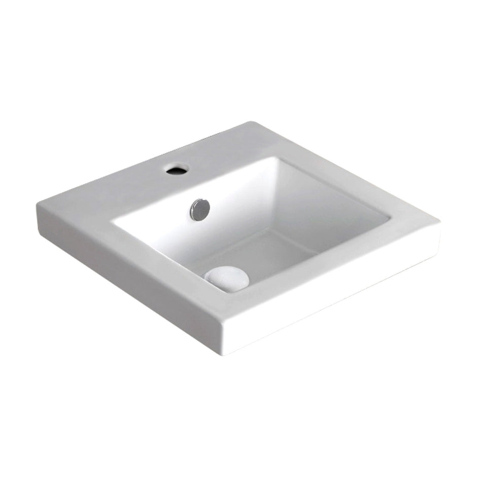 Fienza Alison Semi-Inset Basin, Gloss White