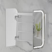 Navona Carysil Grand Rounded Rectangle LED Shaving Cabinet 750 x 800mm Matte White