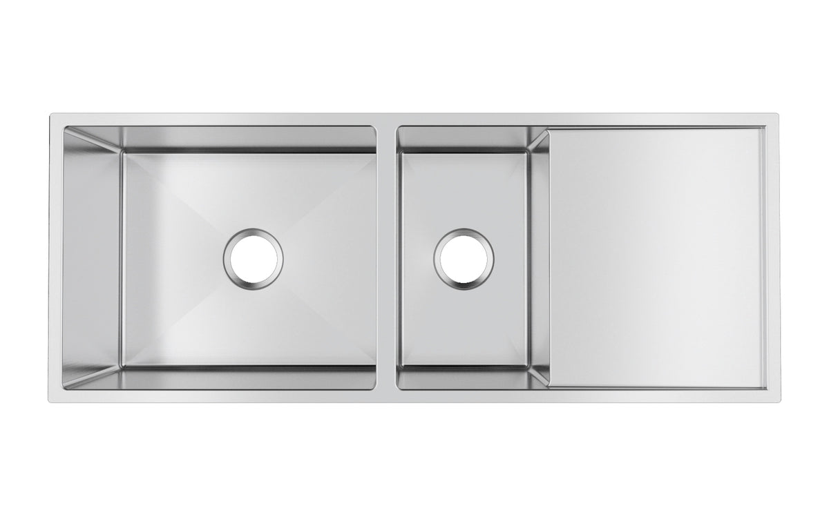 Navona TWM9.2 Handmade One and a Half Bowl Sink with Drainer 1160 x 460 x 230mm Stainless Steel