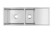Navona TWM9.2 Handmade One and a Half Bowl Sink with Drainer 1160 x 460 x 230mm Stainless Steel