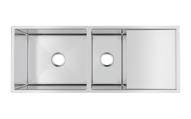 Navona TWM9.2 Handmade One and a Half Bowl Sink with Drainer 1160 x 460 x 230mm Stainless Steel