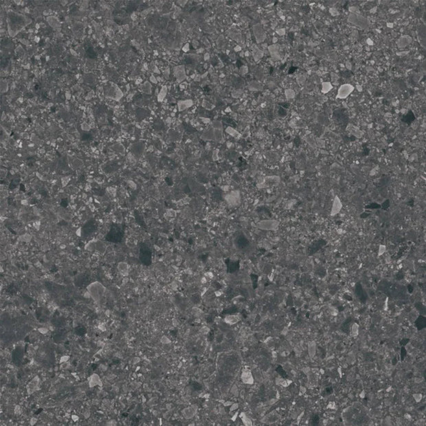 Terrazzo Charcoal Porcelain Tiles 300x600 tile