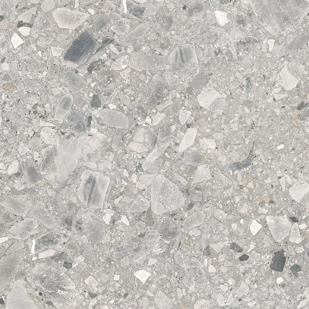 Terrazzo Ceppo Grey Matt Porcelain Tiles tile