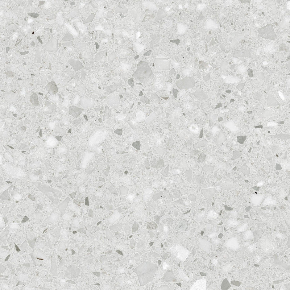 Terrazzo Rock White Porcelain Tiles 300x300mm tile
