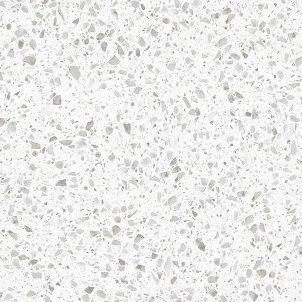 Terrazzo Stone Jelly White Porcelain Tiles 300x300 tile