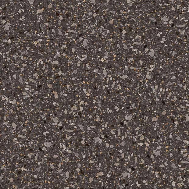 Terrazzo Stone Nero Matt Porcelain Tiles tile
