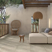 Theatro Bone Porcelain Tiles in a room setting