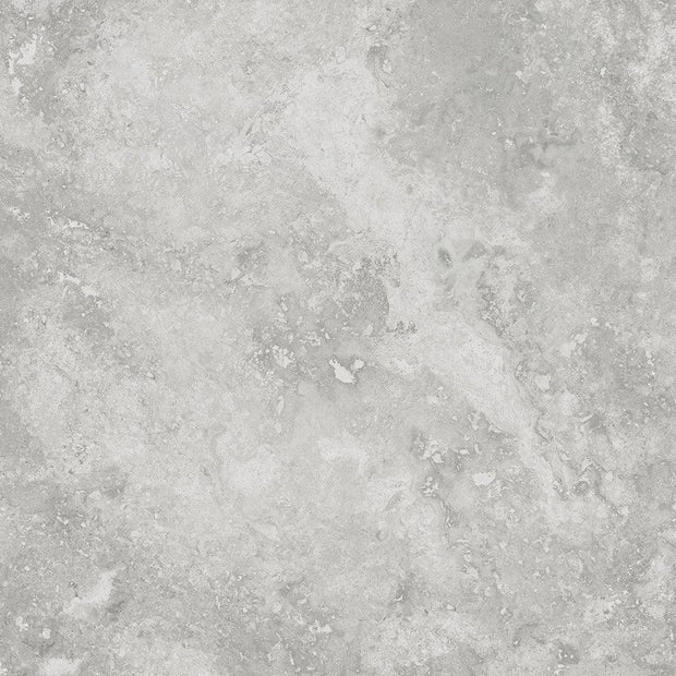 Timeless Silver Structured Travertine Look Porcelain Pavers tile