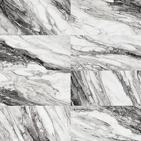 Touche Zebre Marble Look Porcelain Tiles 600x600mm tile