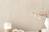 Trav Kave Cashmere Deco Plisse Travertine Look Porcelain Tiles in a room setting