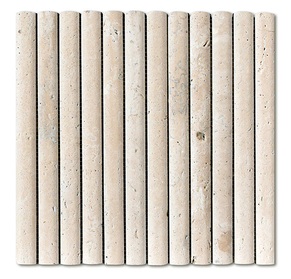 3D Flute Travertine Classico Natural Stone Mosaic tile