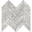 Tundra Grey Chevron Matt SmoothGrip Porcelain Mosaic tile