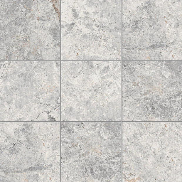 Tundra Grey Square Matt SmoothGrip Porcelain Mosaic tile