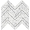 Tundra White Chevron Matt SmoothGrip Porcelain Mosaic tile