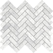 Tundra White Herringbone Matt SmoothGrip Porcelain Mosaic tile
