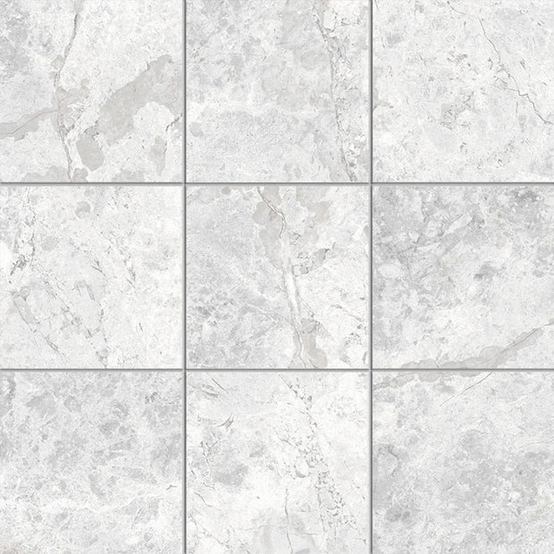 Tundra White Square Matt SmoothGrip Porcelain Mosaic tile