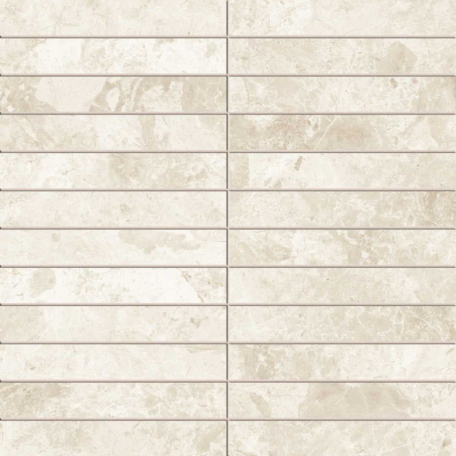 Tundra Beige Finger 23x148 Matt SmoothGrip Porcelain Mosaic tile