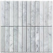 Tuscany Carrara Fish Scale Marble Mosaic Concave Stone tile