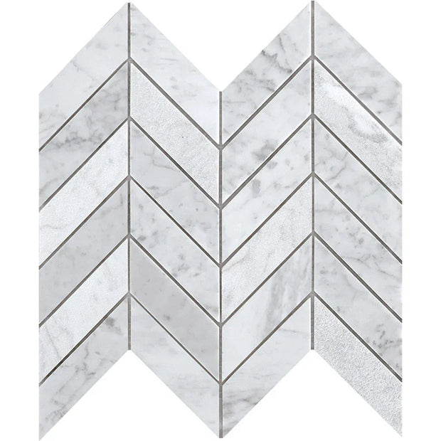Tuscany Carrara Chevron Marble Mosaic tile