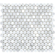Tuscany Carrara Penny Round Marble Mosaic tile