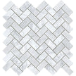 Tuscany Carrara Herringbone Marble Mosaic tile