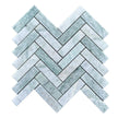 Tuscany Green Long Herringbone Marble Mosaic tile