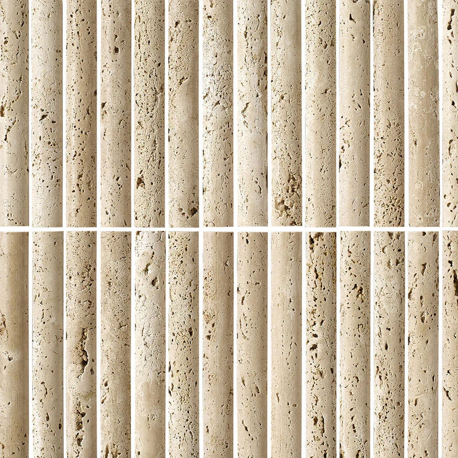 Tuscany Travertine Square Stone Mosaic Convex Stone tile