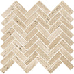 Tuscany Travertine Herringbone Stone Mosaic tile