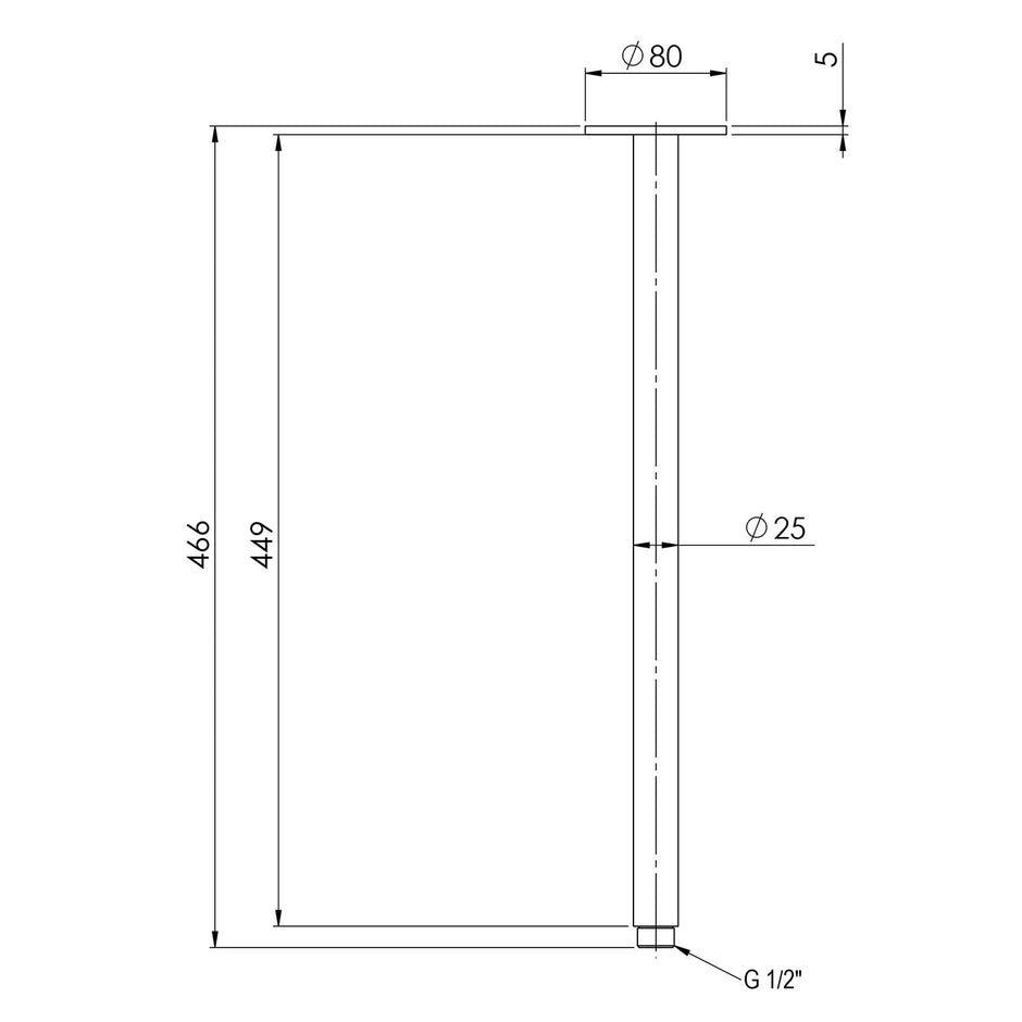 Vivid Ceiling Arm 450mm