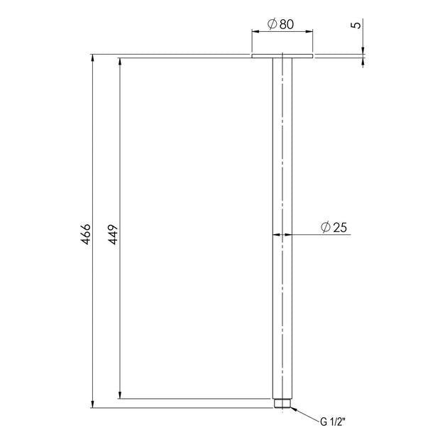 Vivid Ceiling Arm 450mm