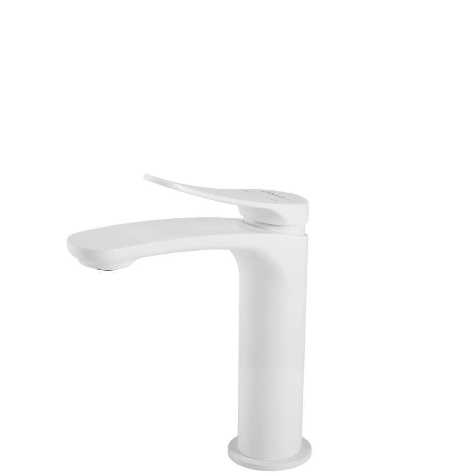 Verona Basin Mixer in White