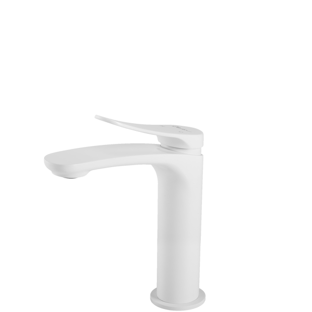 Verona Basin Mixer in White