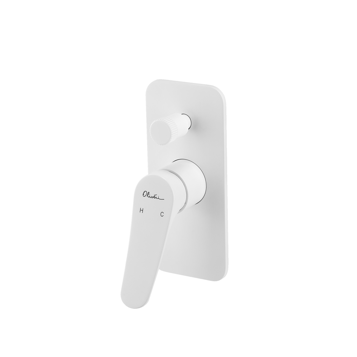 Verona Wall Mixer With Diverter in White