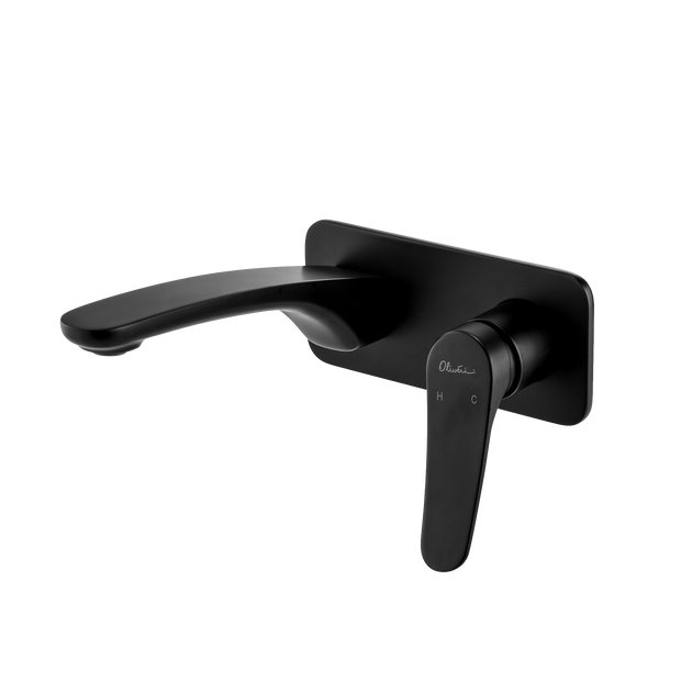 Verona Wall Mixer Set in Matte Black