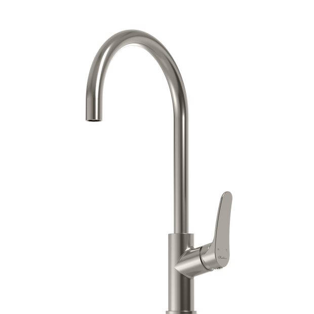 Verona Goose Neck Mixer in Brushed Nickel